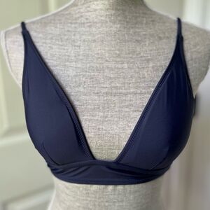 JCrew Plunge Bikini Top XS